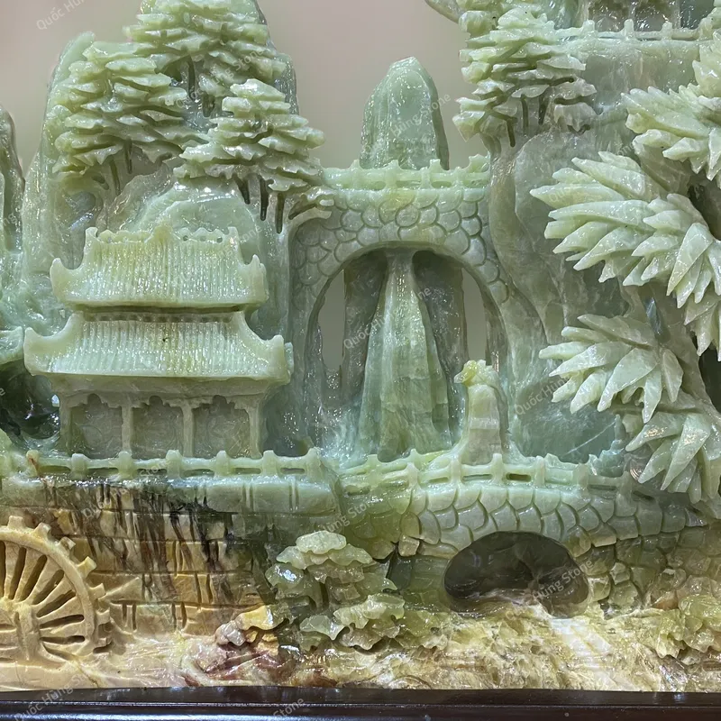 Tác Phẩm Bồng Lai Tiên Cảnh Ngọc Tụ Nham - 46x29cm