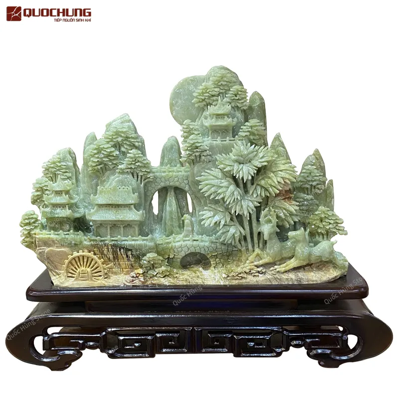 Tác Phẩm Bồng Lai Tiên Cảnh Ngọc Tụ Nham - 46x29cm