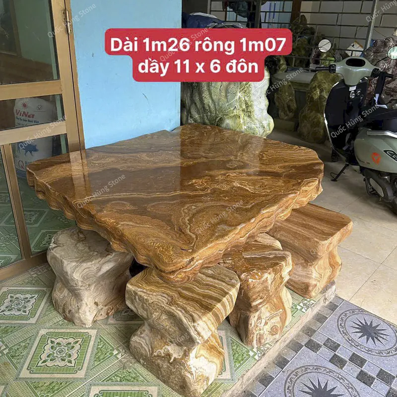 Bàn Ghế Đá Tự Nhiên