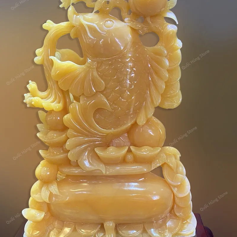 Tác Phẩm Cá Chép Tài Lộc Ngọc Hoàng Long