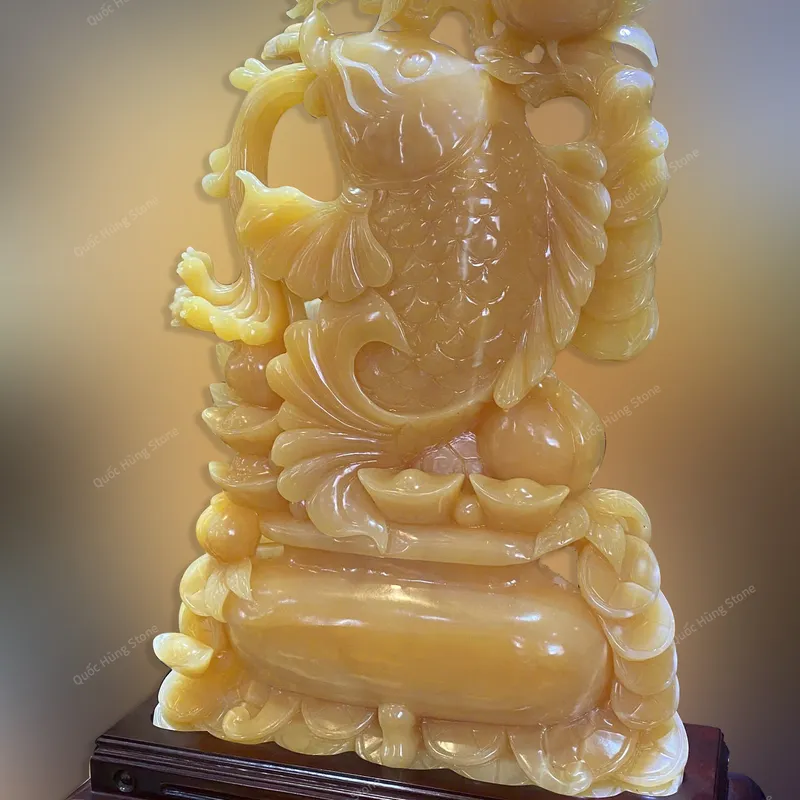 Tác Phẩm Cá Chép Tài Lộc Ngọc Hoàng Long