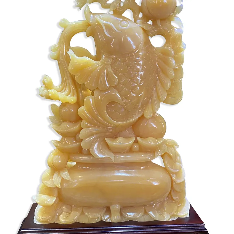 Tác Phẩm Cá Chép Tài Lộc Ngọc Hoàng Long