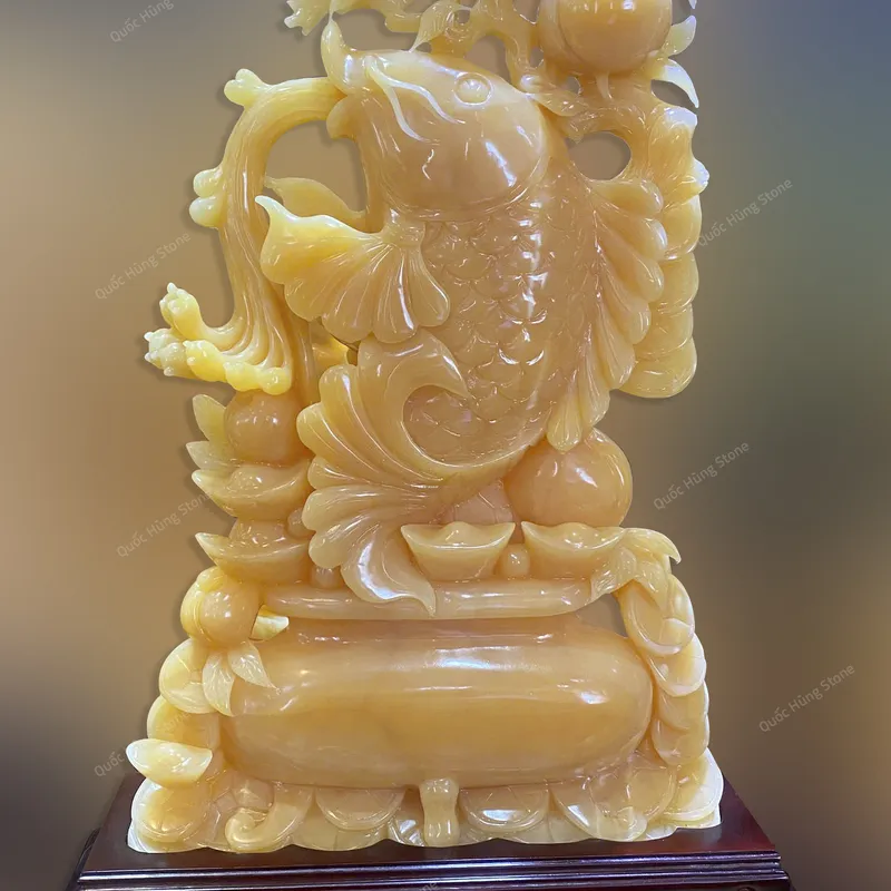 Tác Phẩm Cá Chép Tài Lộc Ngọc Hoàng Long