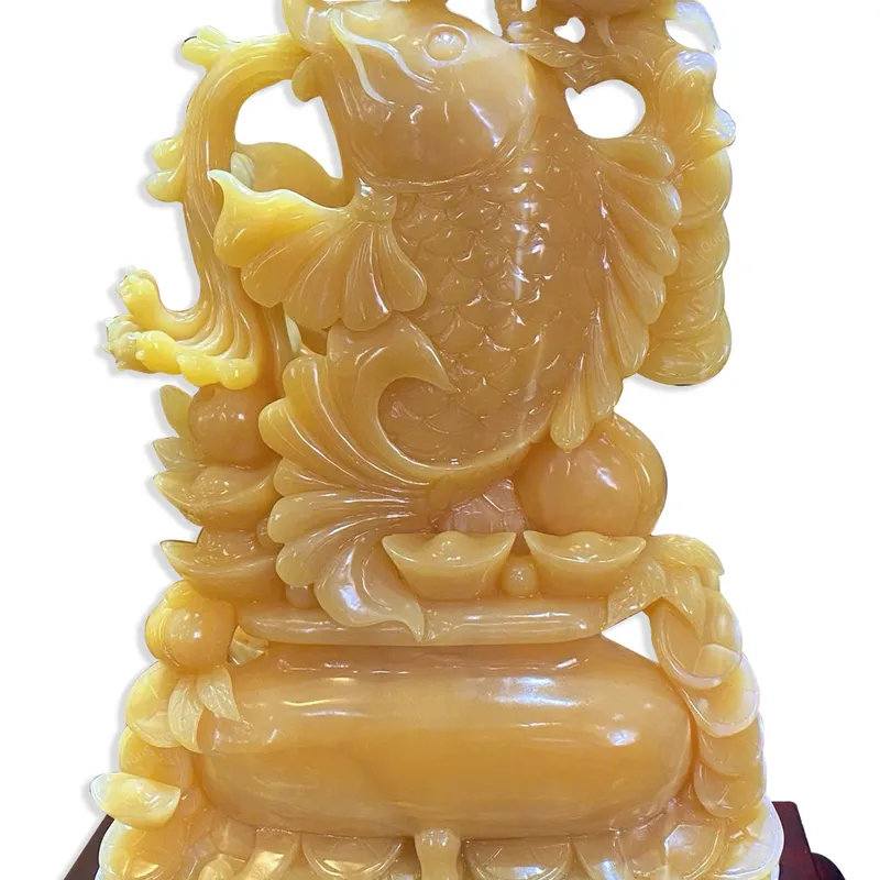 Tác Phẩm Cá Chép Tài Lộc Ngọc Hoàng Long