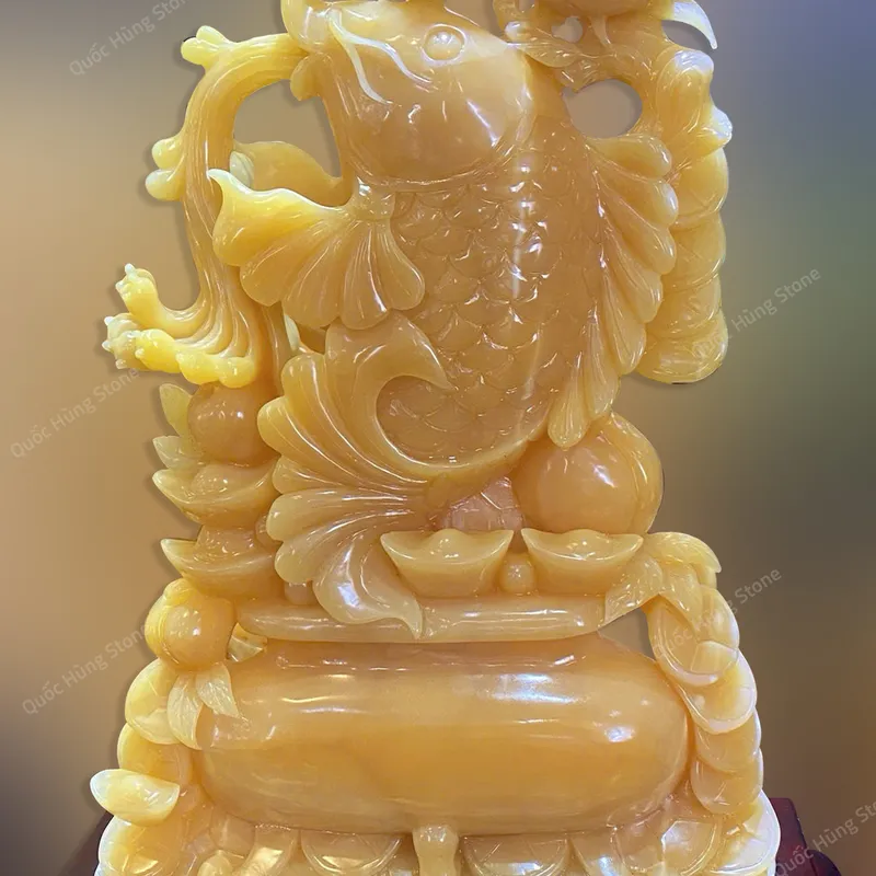 Tác Phẩm Cá Chép Tài Lộc Ngọc Hoàng Long