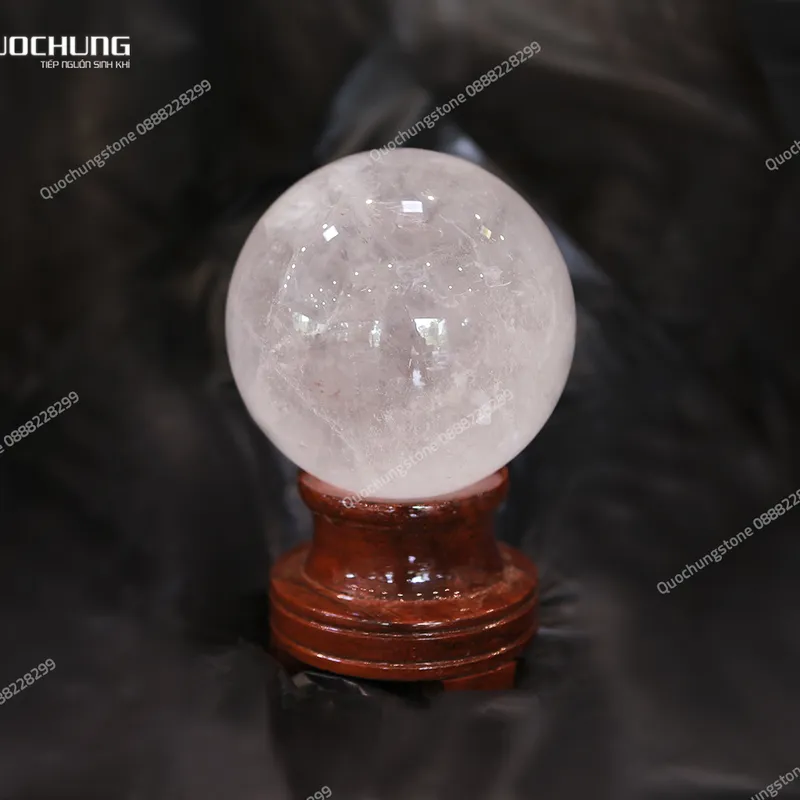Quả Cầu Đá Thạch Anh Trắng Tự Nhiên 2,65kg