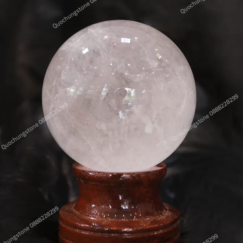 Quả Cầu Đá Thạch Anh Trắng Tự Nhiên 2,65kg