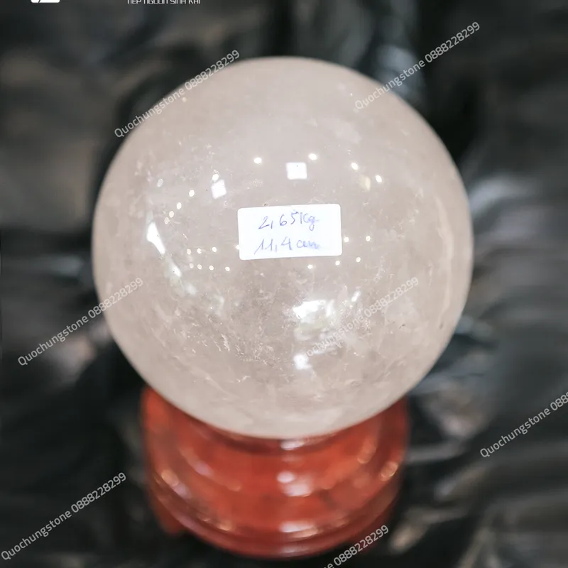 Quả Cầu Đá Thạch Anh Trắng Tự Nhiên 2,65kg