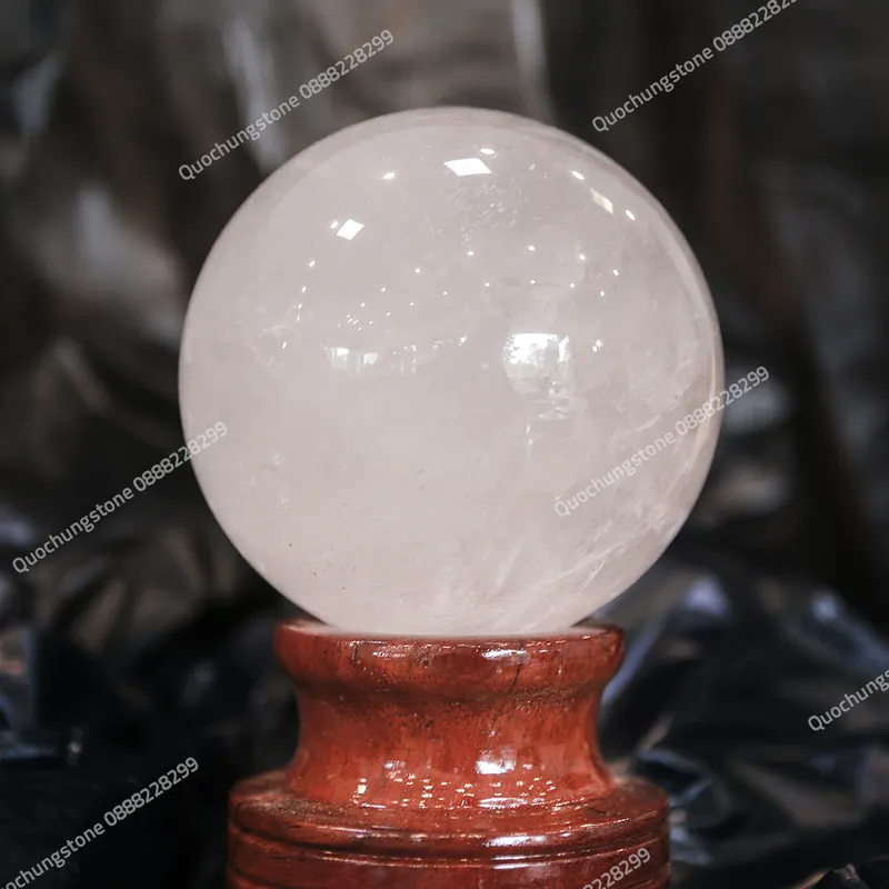 Quả Cầu Đá Thạch Anh Trắng Tự Nhiên 2,65kg
