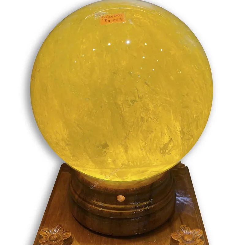 Cầu Đá Quý Thạch Anh Vàng (ĐK 18cm)