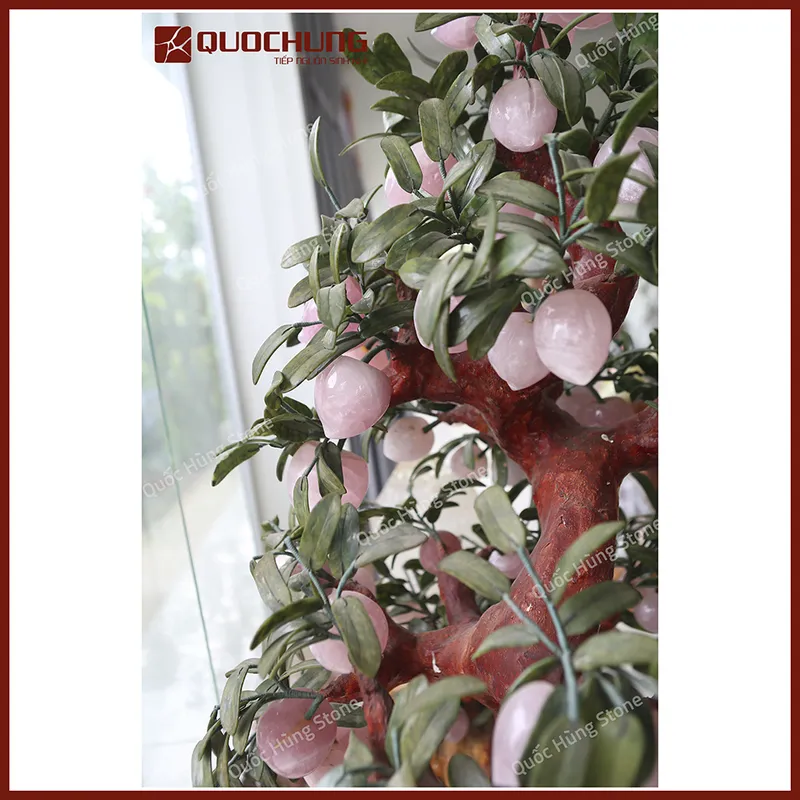 Cây Đào Đá Thạch Anh Hồng