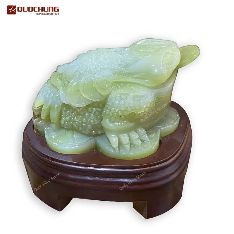 Thiềm Thừ  Ngọc Onyx - 18x9cm 