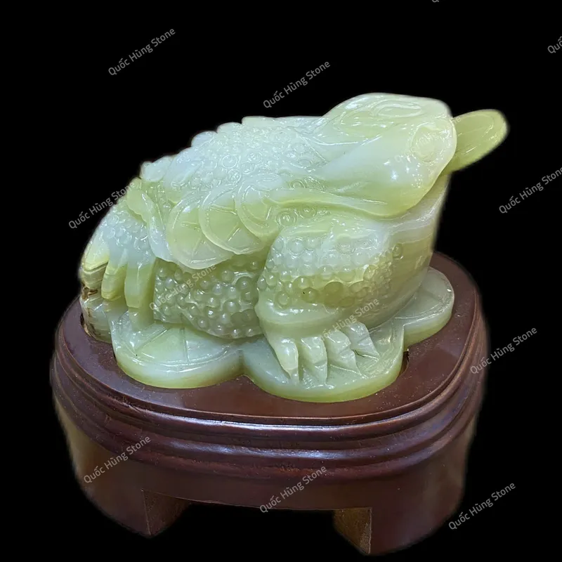 Thiềm Thừ  Ngọc Onyx - 18x9cm 