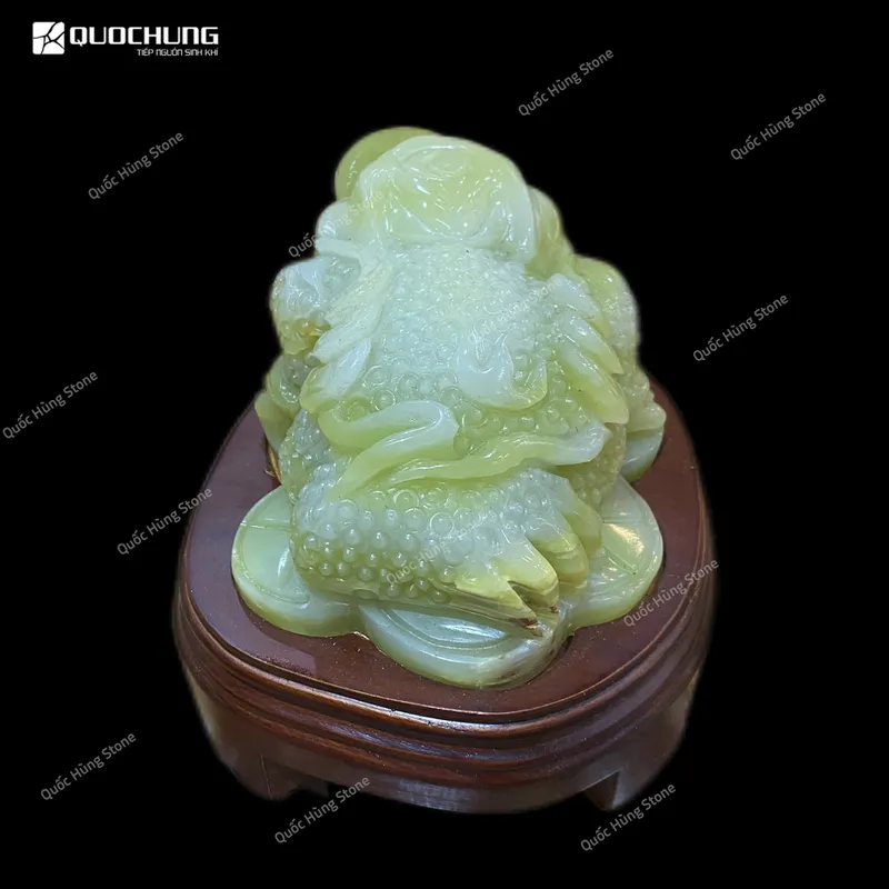 Thiềm Thừ  Ngọc Onyx - 18x9cm 