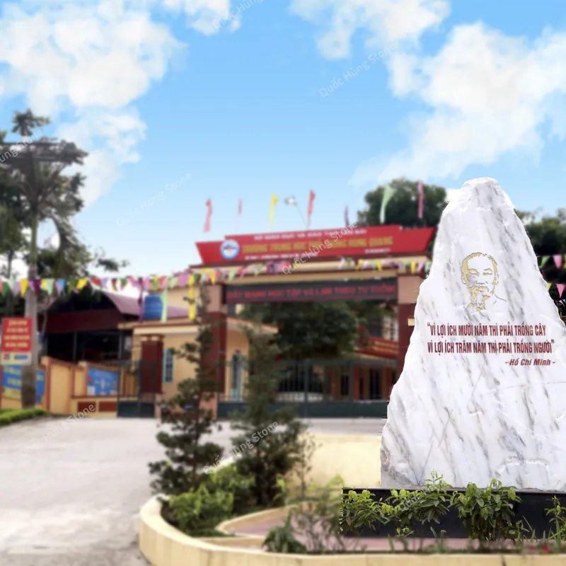 Biển Hiệu Trường Học Bằng Đá Tự Nhiên