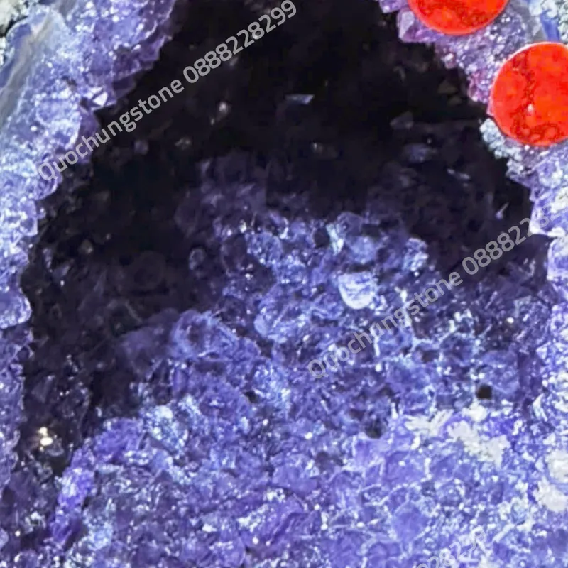 Hốc Đá Thạch Anh Tím 1.89kg - Quy Trình Khai Thác Và Chế Tác Hốc Đá Thạch Anh Tím Tự Nhiên