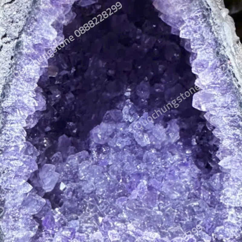 Hốc Đá Thạch Anh Tím 2.06kg – Cách Phân Biệt Hốc Đá Thạch Anh Tím Tự Nhiên Với Hàng Giả