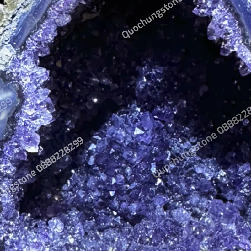 Hốc Đá Thạch Anh Tím 2.7kg - Tác Dụng Trong Thiền Định – Tâm Linh