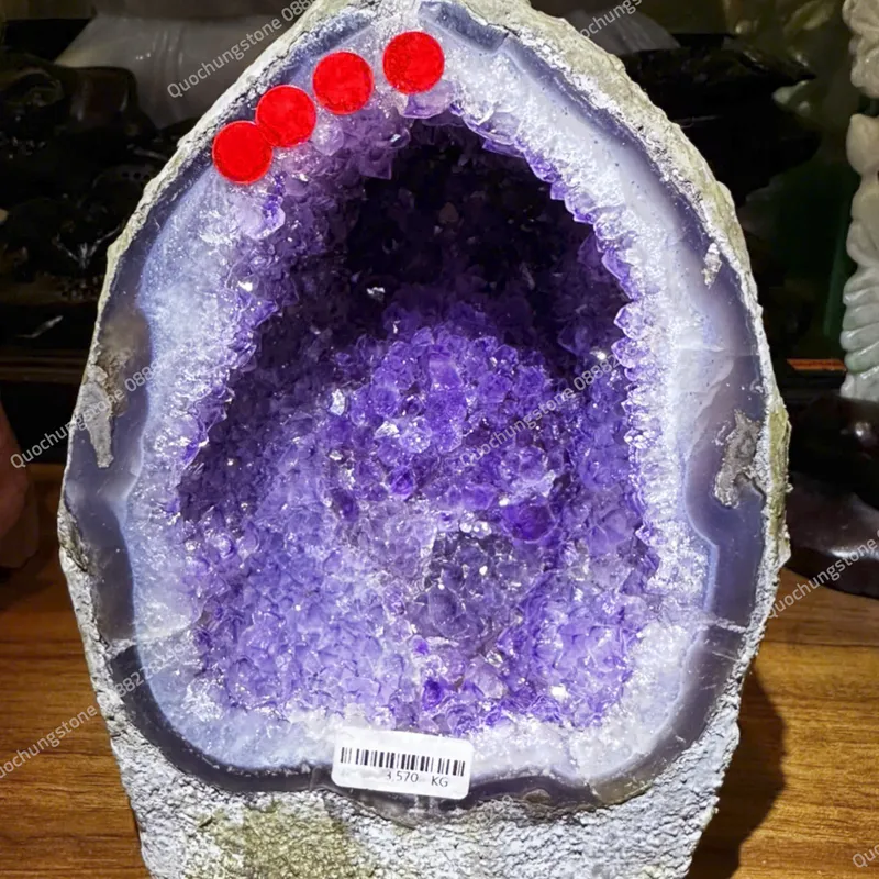 Hốc Đá Thạch Anh Tím Tự Nhiên 3.57kg- 7 Lý Do Bạn Nên Sở Hữu Một Hốc Đá Thạch Anh Tím Tự Nhiên