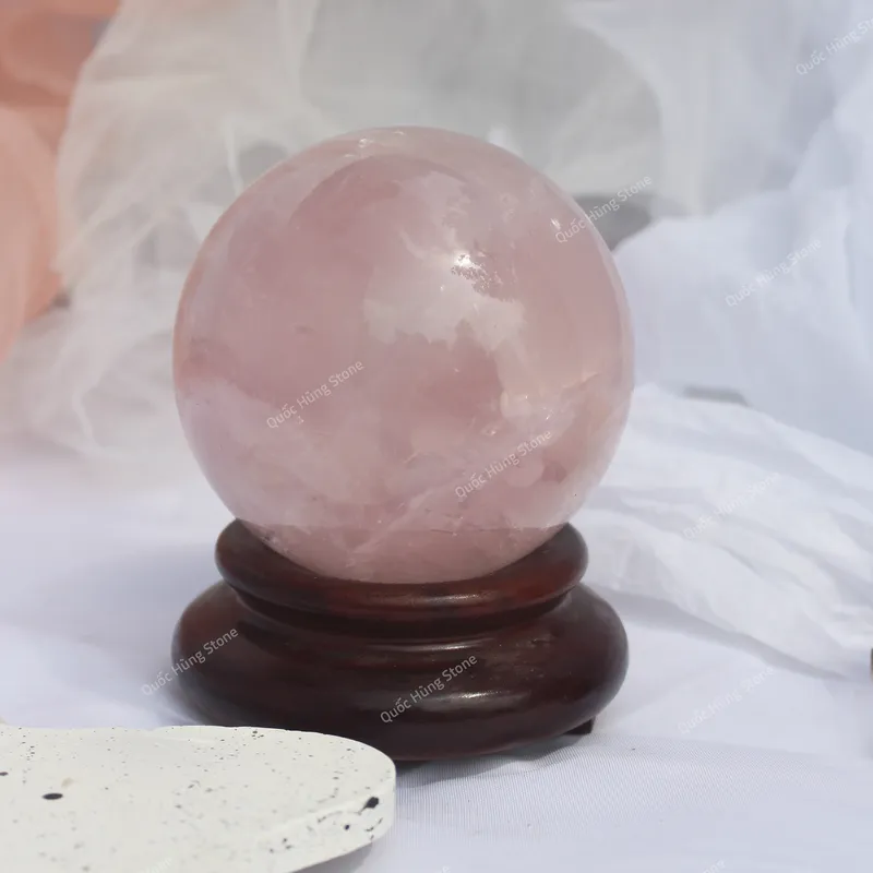 Cầu Đá Thạch Anh Hồng 1,5kg 