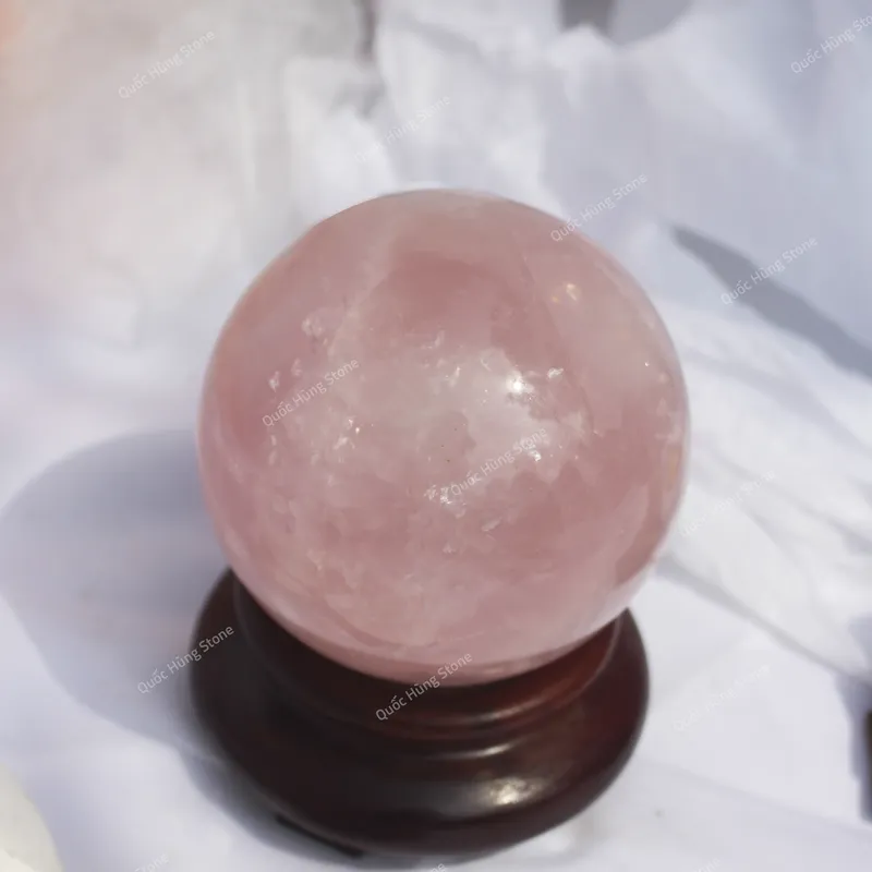 Cầu Đá Thạch Anh Hồng 1,5kg 