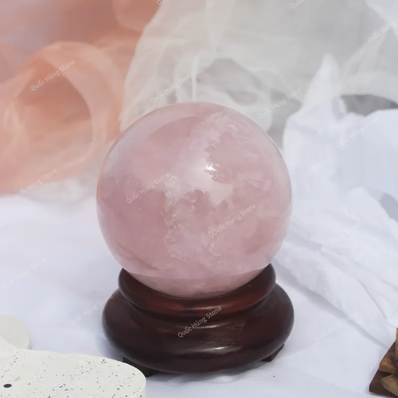 Cầu Đá Thạch Anh Hồng 1,5kg 