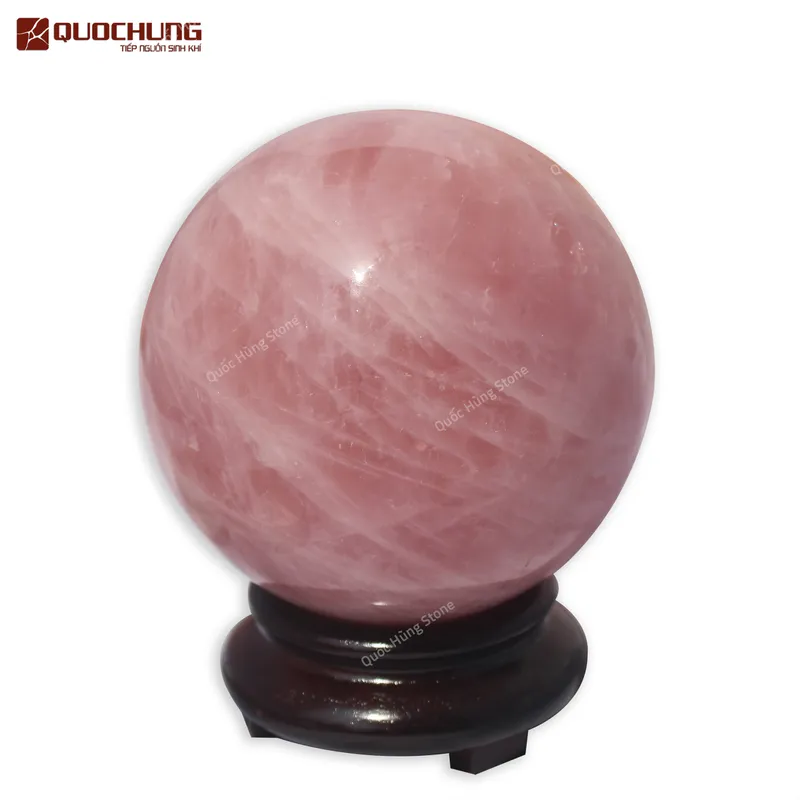 Quả Cầu Đá Thạch Anh Hồng - 2,56kg