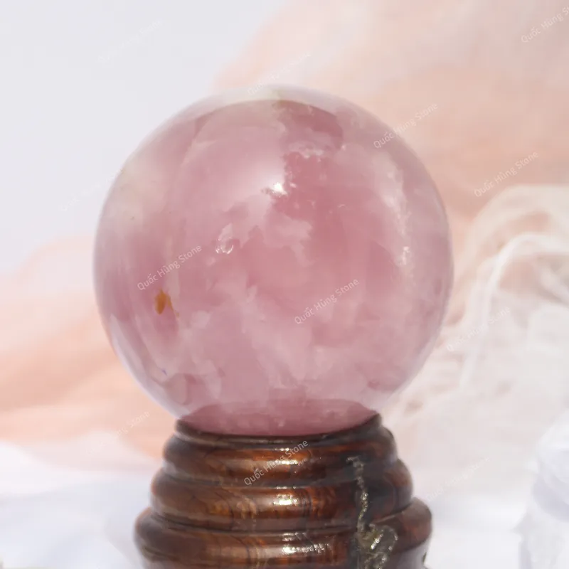 Quả Cầu Đá Thạch Anh Hồng 2,6kg