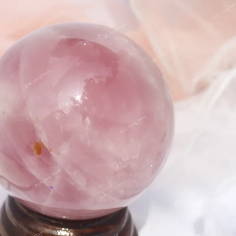Quả Cầu Đá Thạch Anh Hồng 2,6kg