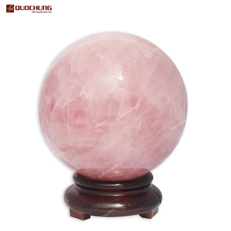 Quả Cầu Đá Thạch Anh Hồng - 3,29kg