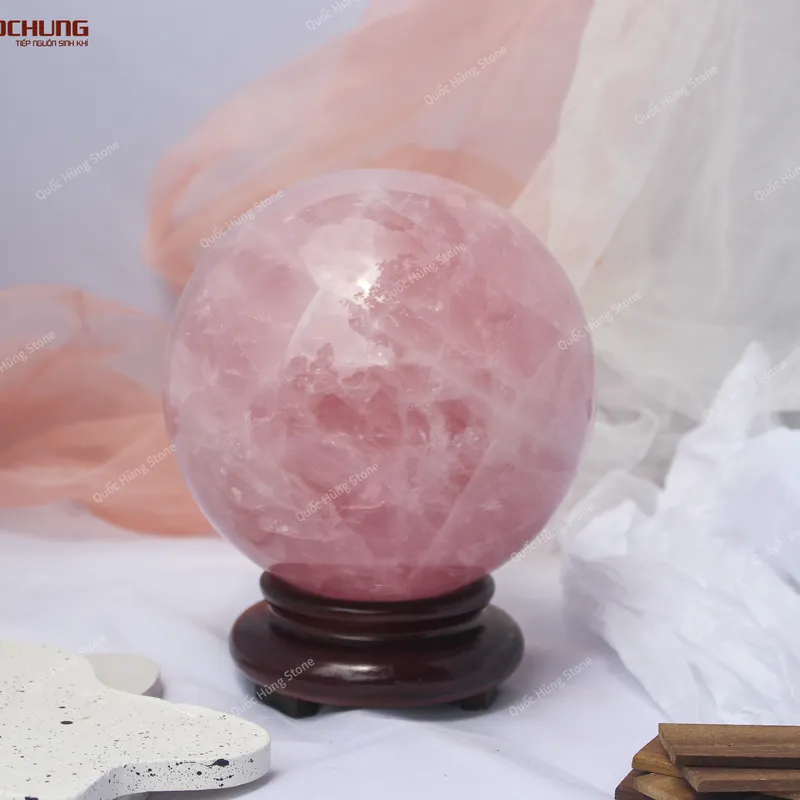Quả Cầu Thạch Anh Hồng - 4,95kg