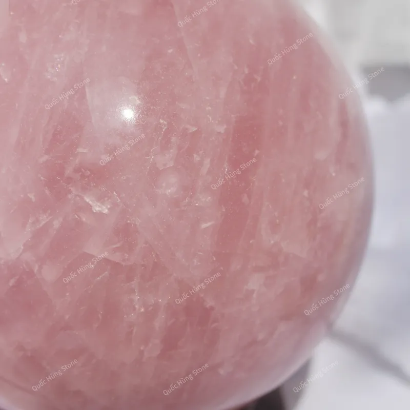 Quả Cầu Đá Thạch Anh Hồng 5,78kg