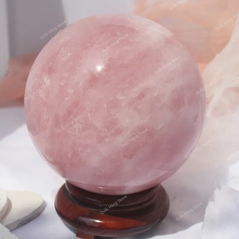 Quả Cầu Đá Thạch Anh Hồng 5,78kg