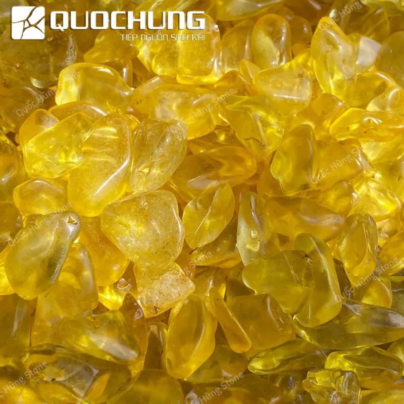 Đá Vụn Thạch Vàng  Mài Bóng