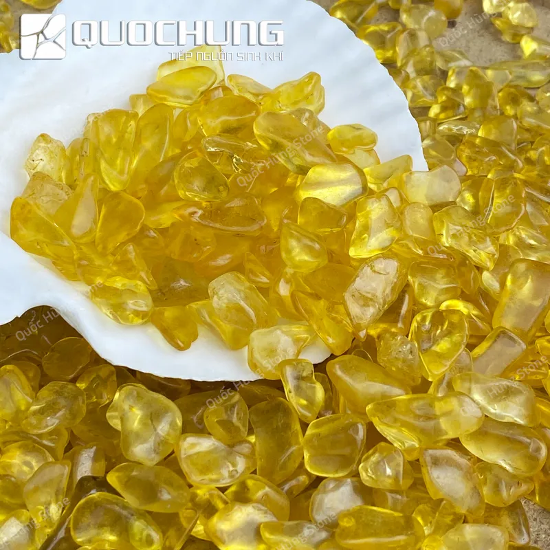 Đá Vụn Thạch Vàng  Mài Bóng