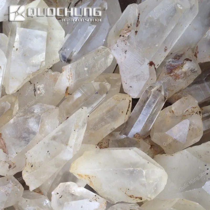 Đá Thạch Anh Trắng Tinh Thể Trấn Trạch( Loại Đẹp)