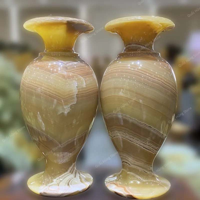 Cặp Lục Bình Ngọc Hoàng Long - 37x16cm