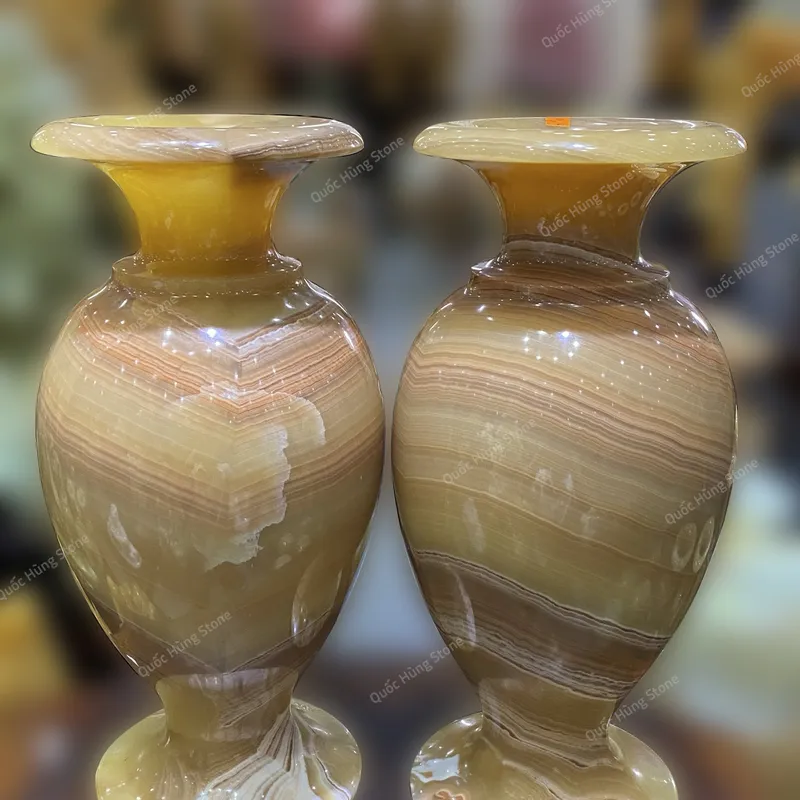 Cặp Lục Bình Ngọc Hoàng Long - 37x16cm