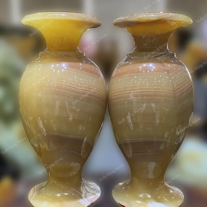 Cặp Lục Bình Ngọc Hoàng Long - 37x16cm