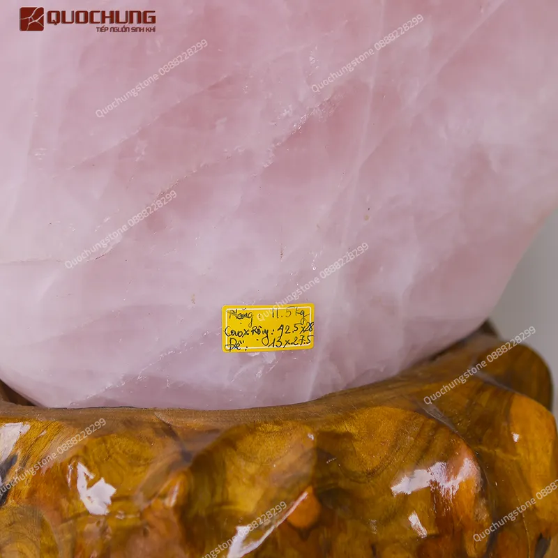 Núi Đá Thạch Anh Hồng Nguyên Khối 11.5kg