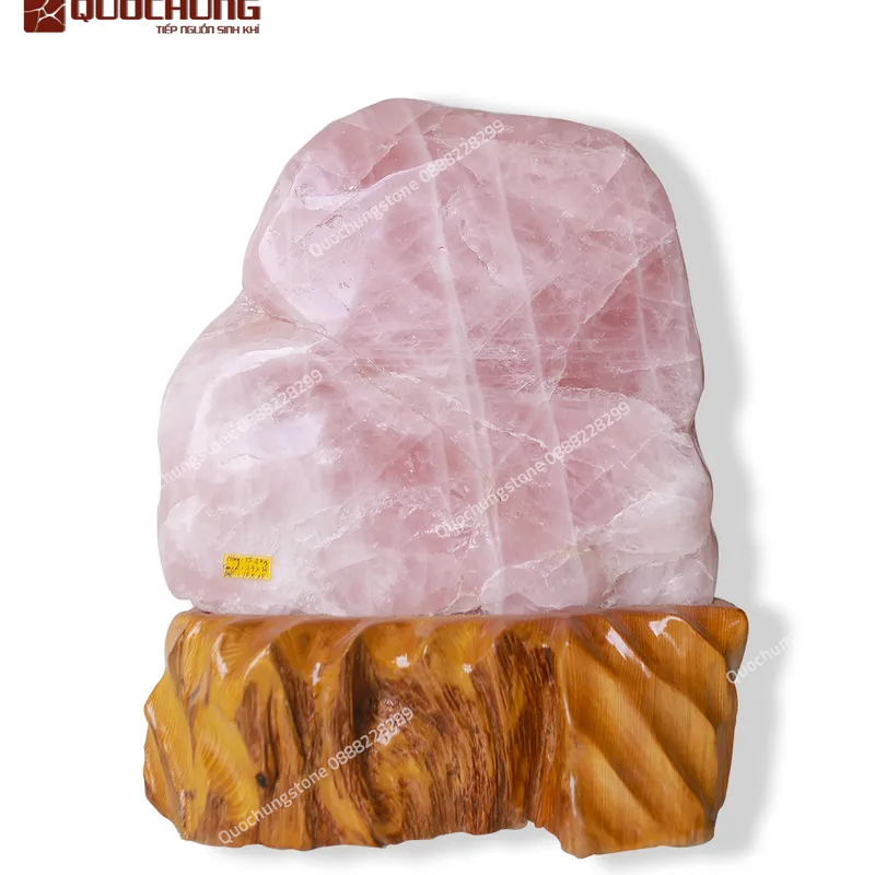 Núi Đá Thạch Anh Hồng Tự Nhiên 15.2kg