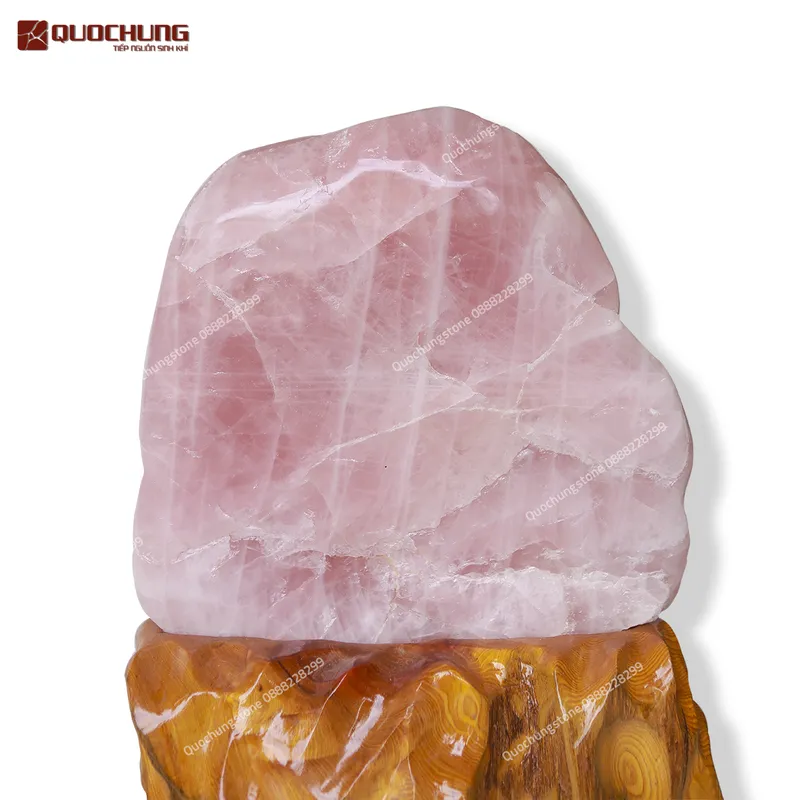 Núi Đá Thạch Anh Hồng Tự Nhiên 15.2kg