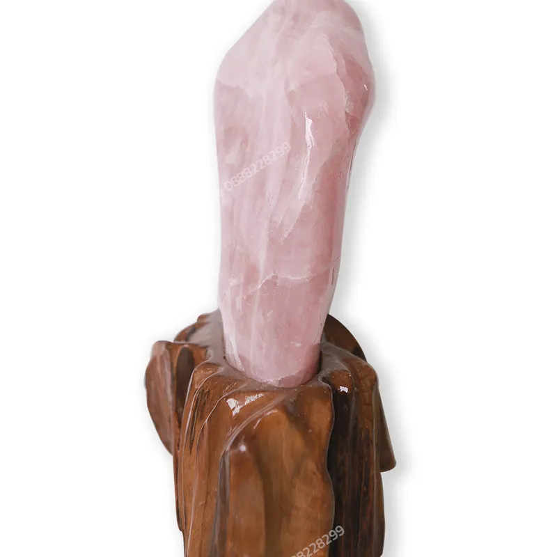 Núi Đá Thạch Anh Hồng Tự Nhiên 8.6kg– Vật Phẩm Phong Thủy Thu Hút Năng Lượng Yêu Thương