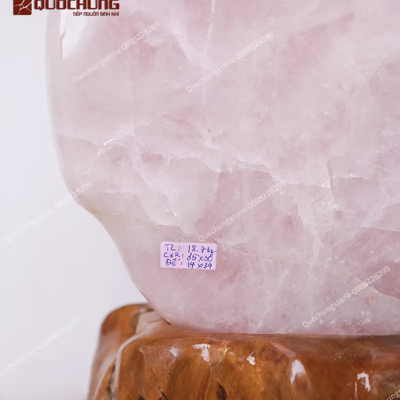 Núi Đá Thạch Anh Hồng Tự Nhiên 18.7kg