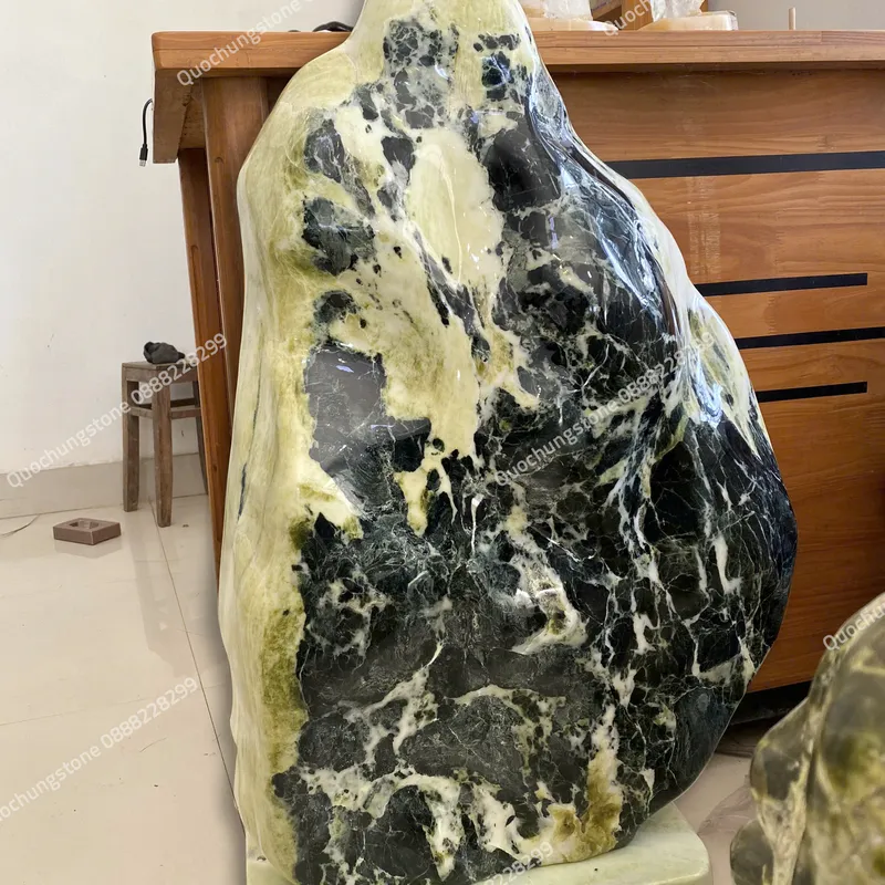 Núi Đá Serpentine Xanh Tự Nhiên 120kg