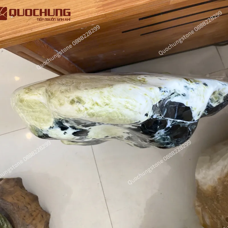 Núi Đá Serpentine Xanh Tự Nhiên 120kg