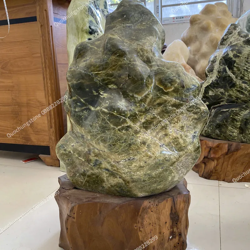 Núi Đá Serpentine Xanh Tự Nhiên 50kg