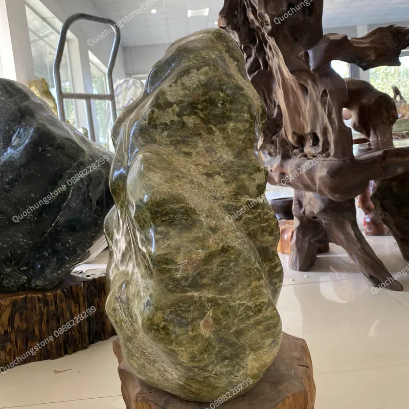 Núi Đá Serpentine Xanh Tự Nhiên 50kg