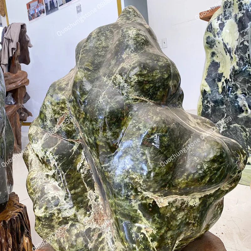 Núi Đá Serpentine Xanh Tự Nhiên 60kg