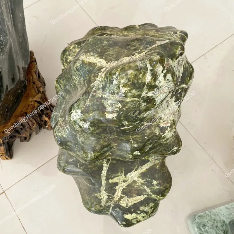 Núi Đá Serpentine Xanh Tự Nhiên 60kg